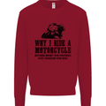 Why I Ride a Motorcycle Biker Funny Bike Mens Sweatshirt Jumper Red