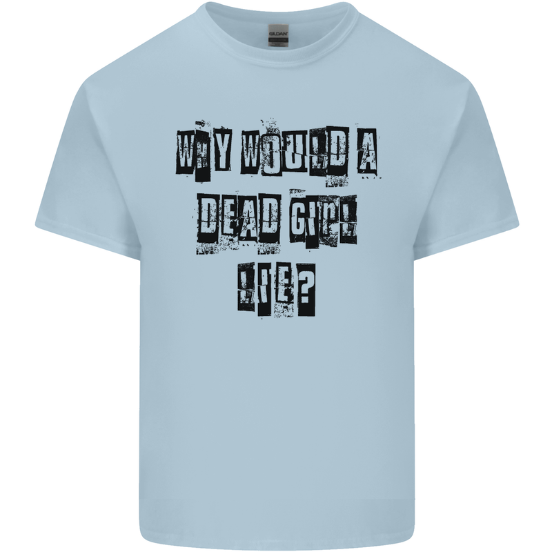 Why Would a Dead Girl Lie TV Drama Mens Cotton T-Shirt Tee Top Light Blue