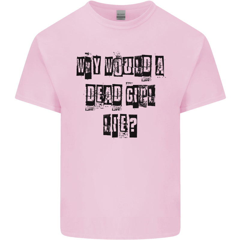 Why Would a Dead Girl Lie TV Drama Mens Cotton T-Shirt Tee Top Light Pink