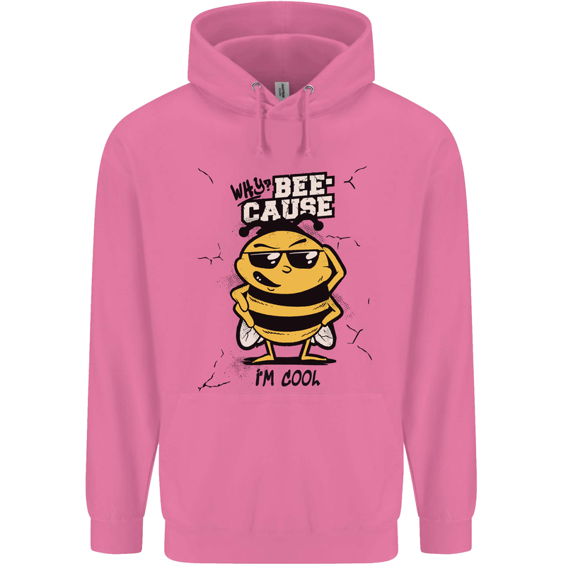 Why? Bee-Cause I'm Cool Funny Bee Childrens Kids Hoodie Azalea