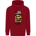 Why? Bee-Cause I'm Cool Funny Bee Childrens Kids Hoodie Red