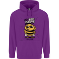 Why? Bee-Cause I'm Cool Funny Bee Mens 80% Cotton Hoodie Purple