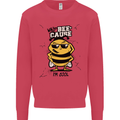Why? Bee-Cause I'm Cool Funny Bee Mens Sweatshirt Jumper Heliconia