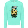 Why? Bee-Cause I'm Cool Funny Bee Mens Sweatshirt Jumper Peppermint