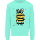 Why? Bee-Cause I'm Cool Funny Bee Mens Sweatshirt Jumper Peppermint