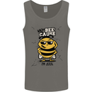 Why? Bee-Cause I'm Cool Funny Bee Mens Vest Tank Top Charcoal
