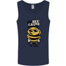 Why? Bee-Cause I'm Cool Funny Bee Mens Vest Tank Top Navy Blue