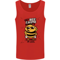 Why? Bee-Cause I'm Cool Funny Bee Mens Vest Tank Top Red