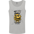 Why? Bee-Cause I'm Cool Funny Bee Mens Vest Tank Top Sports Grey