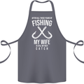 Wife Best Catch Funny Fishing Fisherman Cotton Apron 100% Organic Steel