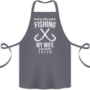 Wife Best Catch Funny Fishing Fisherman Cotton Apron 100% Organic Steel