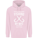Wife Best Catch Funny Fishing Fisherman Mens 80% Cotton Hoodie Light Pink