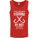 Wife Best Catch Funny Fishing Fisherman Mens Vest Tank Top Red