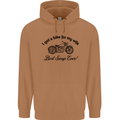 Wife Funny Motorbike Biker Motorcycle Mens 80% Cotton Hoodie Caramel Latte