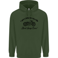 Wife Funny Motorbike Biker Motorcycle Mens 80% Cotton Hoodie Forest Green