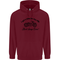 Wife Funny Motorbike Biker Motorcycle Mens 80% Cotton Hoodie Maroon