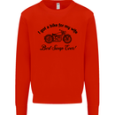 Wife Funny Motorbike Biker Motorcycle Mens Sweatshirt Jumper Bright Red