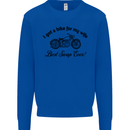 Wife Funny Motorbike Biker Motorcycle Mens Sweatshirt Jumper Royal Blue