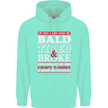 Wife & Kids Bald Tired & Broke Father's Day Mens 80% Cotton Hoodie Peppermint