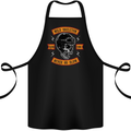 Wild Skeleton Motorcycle Motorbike Biker Cotton Apron 100% Organic Black