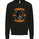Wild Skeleton Motorcycle Motorbike Biker Mens Sweatshirt Jumper Black