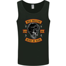 Wild Skeleton Motorcycle Motorbike Biker Mens Vest Tank Top Black
