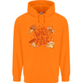 Wild & Free Mushroom Foraging Nature Childrens Kids Hoodie Orange