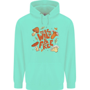 Wild & Free Mushroom Foraging Nature Childrens Kids Hoodie Peppermint
