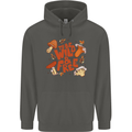 Wild & Free Mushroom Foraging Nature Childrens Kids Hoodie Storm Grey