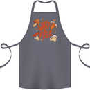 Wild & Free Mushroom Foraging Nature Cotton Apron 100% Organic Steel