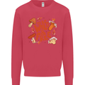 Wild & Free Mushroom Foraging Nature Kids Sweatshirt Jumper Heliconia