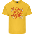 Wild & Free Mushroom Foraging Nature Kids T-Shirt Childrens Yellow
