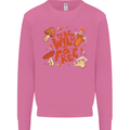 Wild & Free Mushroom Foraging Nature Mens Sweatshirt Jumper Azalea