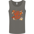 Wild & Free Mushroom Foraging Nature Mens Vest Tank Top Charcoal