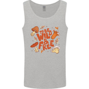 Wild & Free Mushroom Foraging Nature Mens Vest Tank Top Sports Grey
