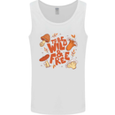 Wild & Free Mushroom Foraging Nature Mens Vest Tank Top White