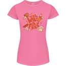 Wild & Free Mushroom Foraging Nature Womens Petite Cut T-Shirt Azalea