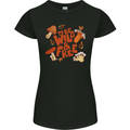 Wild & Free Mushroom Foraging Nature Womens Petite Cut T-Shirt Black