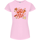 Wild & Free Mushroom Foraging Nature Womens Petite Cut T-Shirt Light Pink