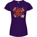 Wild & Free Mushroom Foraging Nature Womens Petite Cut T-Shirt Purple