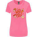Wild & Free Mushroom Foraging Nature Womens Wider Cut T-Shirt Azalea