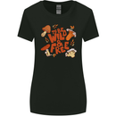 Wild & Free Mushroom Foraging Nature Womens Wider Cut T-Shirt Black