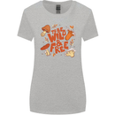 Wild & Free Mushroom Foraging Nature Womens Wider Cut T-Shirt Sports Grey
