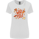 Wild & Free Mushroom Foraging Nature Womens Wider Cut T-Shirt White