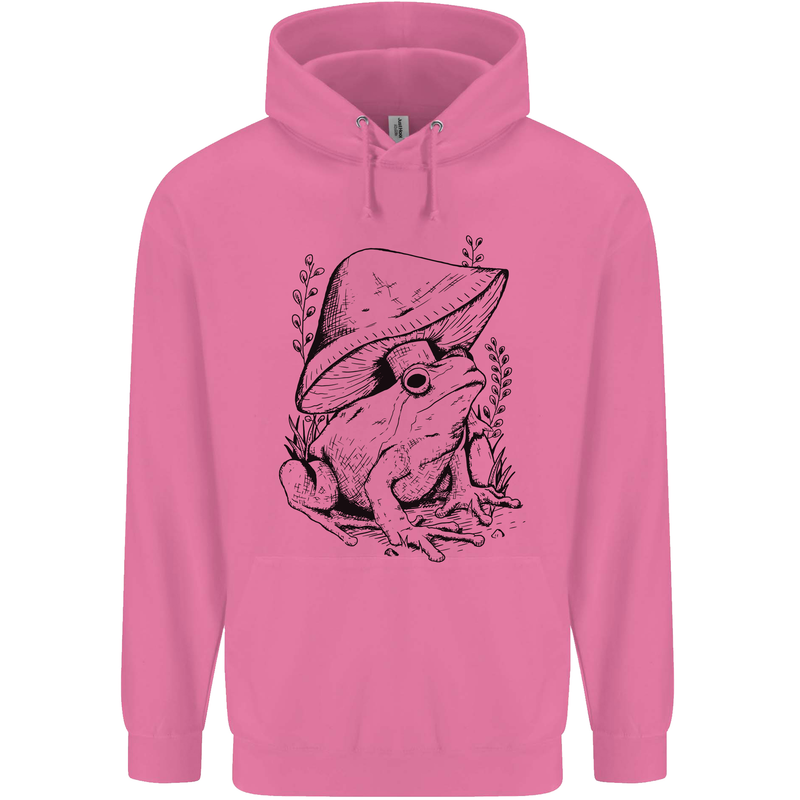 Wildlife Ecology a Frog and a Toadstool Childrens Kids Hoodie Azalea