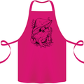 Wildlife Ecology a Frog and a Toadstool Cotton Apron 100% Organic Pink