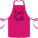 Wildlife Ecology a Frog and a Toadstool Cotton Apron 100% Organic Pink