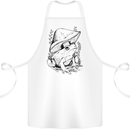 Wildlife Ecology a Frog and a Toadstool Cotton Apron 100% Organic White
