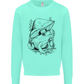 Wildlife Ecology a Frog and a Toadstool Kids Sweatshirt Jumper Peppermint