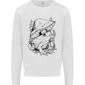 Wildlife Ecology a Frog and a Toadstool Kids Sweatshirt Jumper White